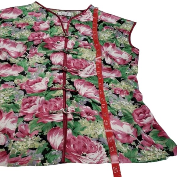 Rongping Floral Print Short Sleeve Top Size XL - Picture 7 of 7